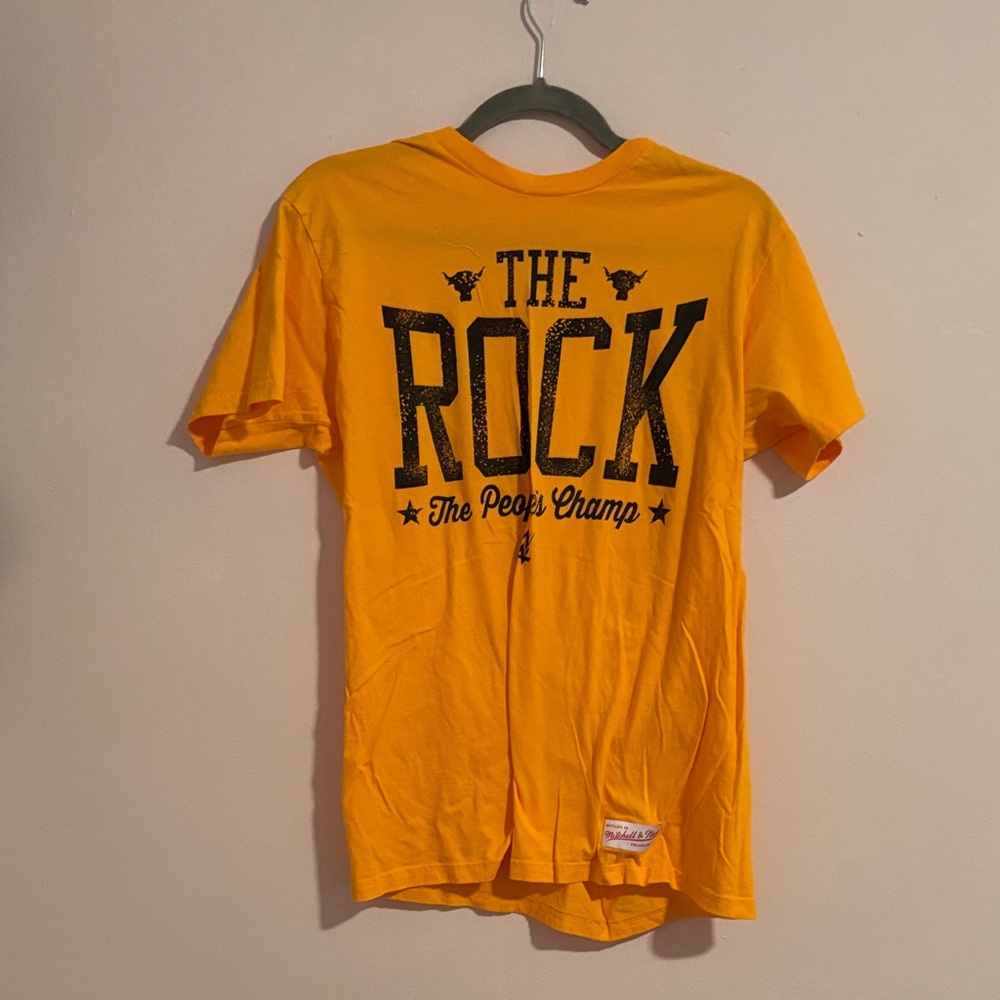 Mitchell & Ness Yellow 'The Rock' Men's Shirt